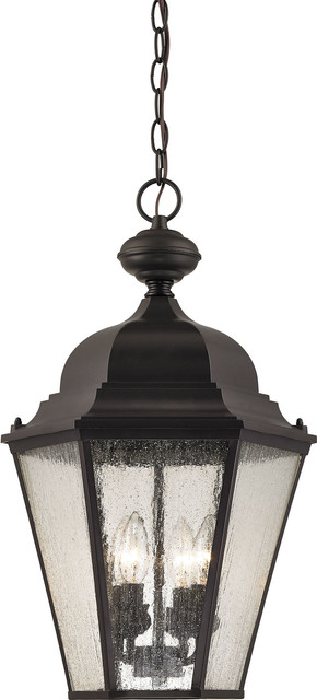 Cotswold 4 Light Exterior Hanging Lamp, Oil Rubbed Bronze