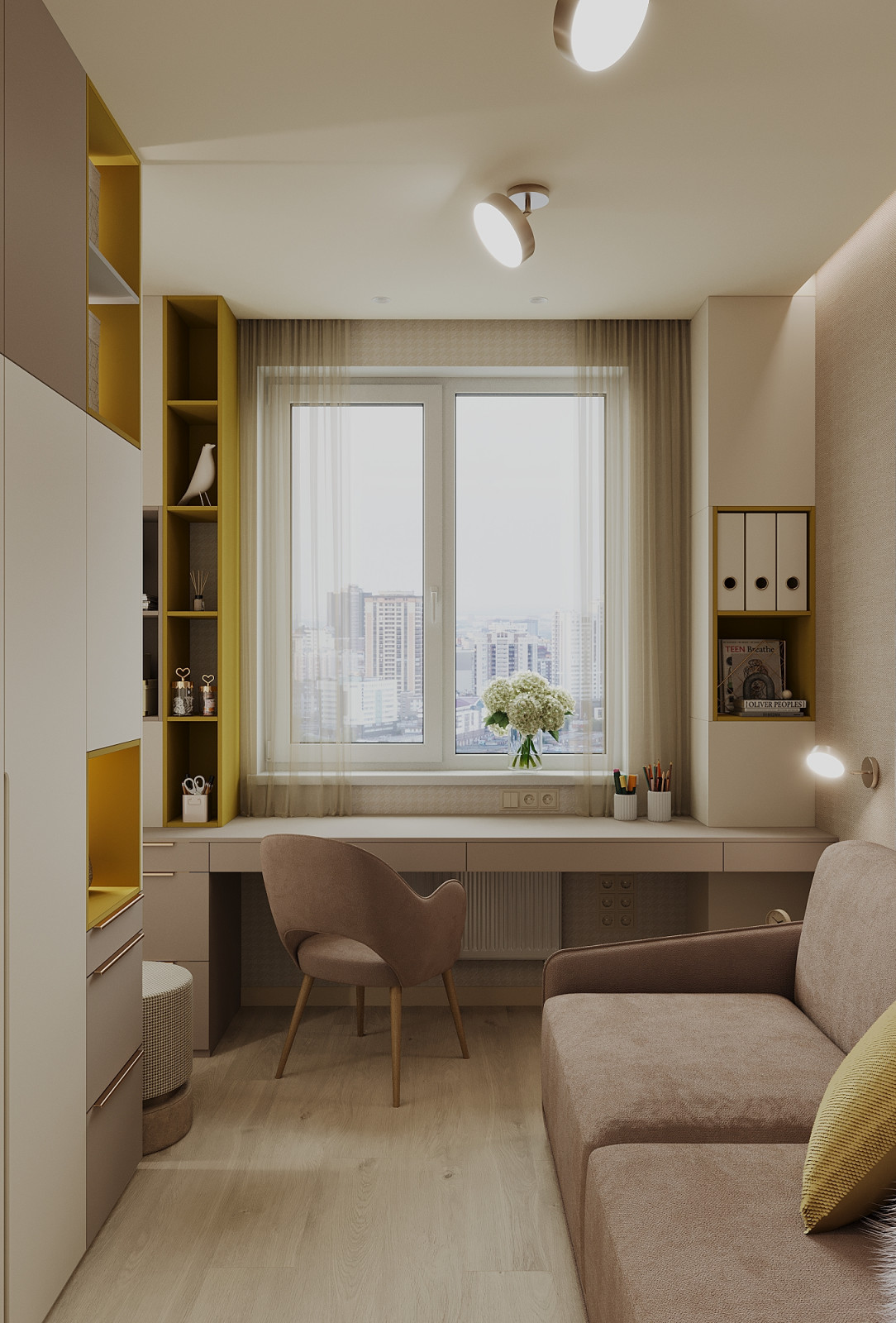 Интерьер 4-ёх комнатной квартиры_ "VANILLA LATTE"