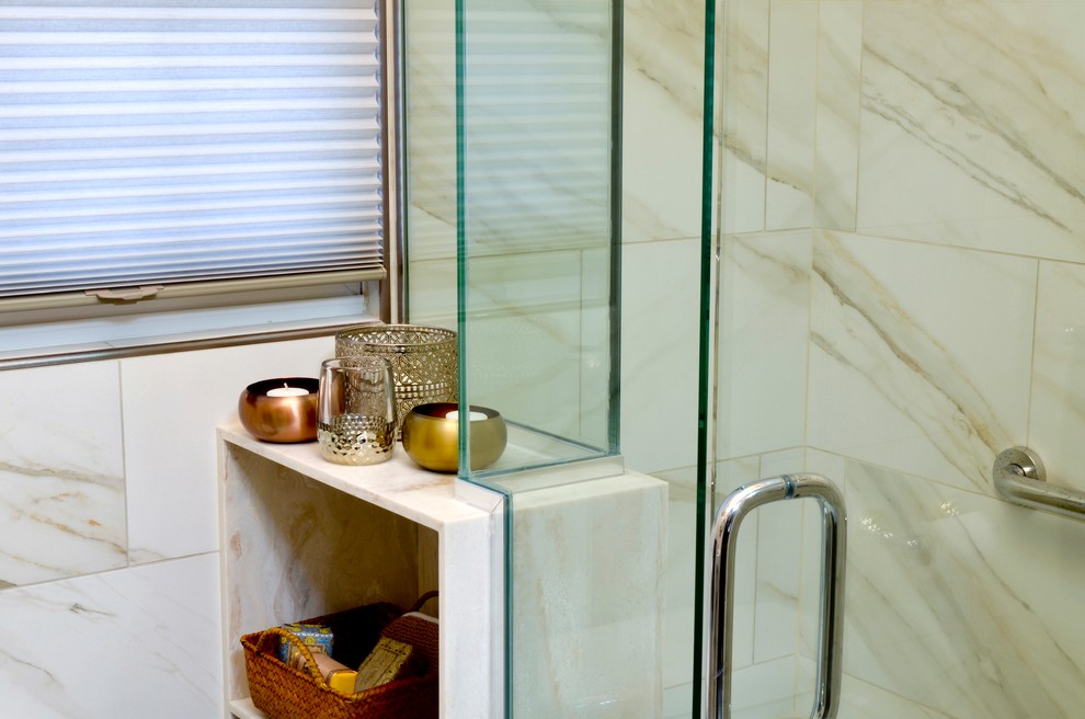 Small transitional home design photo in Grand Rapids