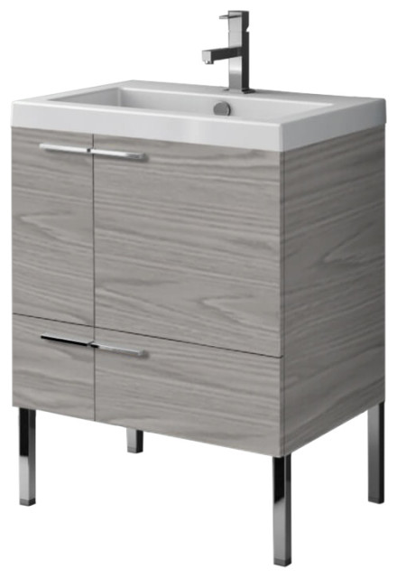 23 Inch Vanity Cabinet With Fitted Sink, 23 Bathroom Vanity Cabinet