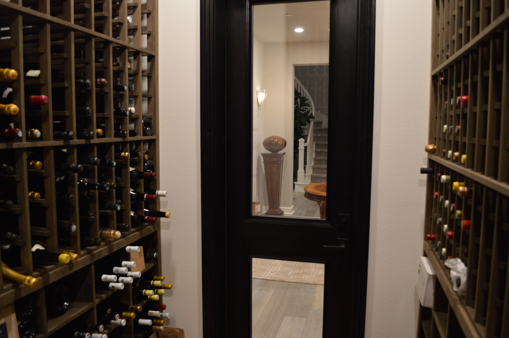 This Home Wine Cellar's Width Can Fit Up to 2 People Traditional