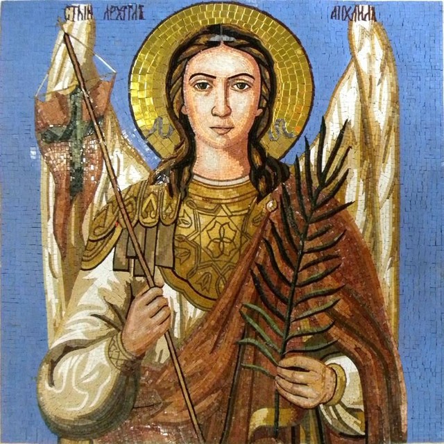 Archangel Icon Mosaic Icons, 46"x46"