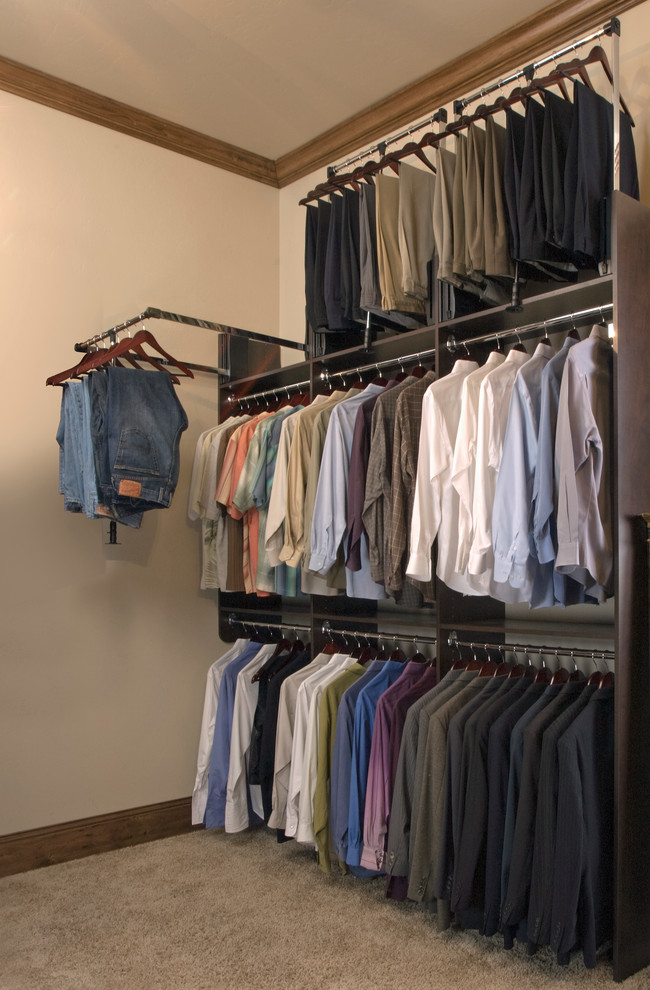 Photo of a modern storage and wardrobe in Vancouver.
