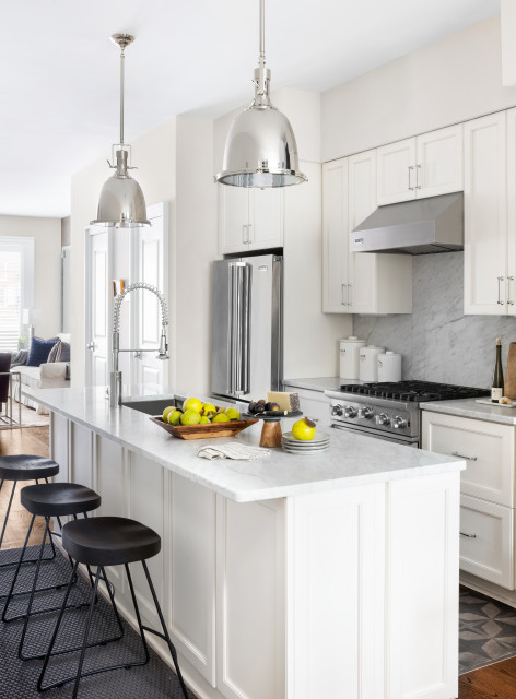 Empty Nesters DC Rowhouse transitional-kitchen