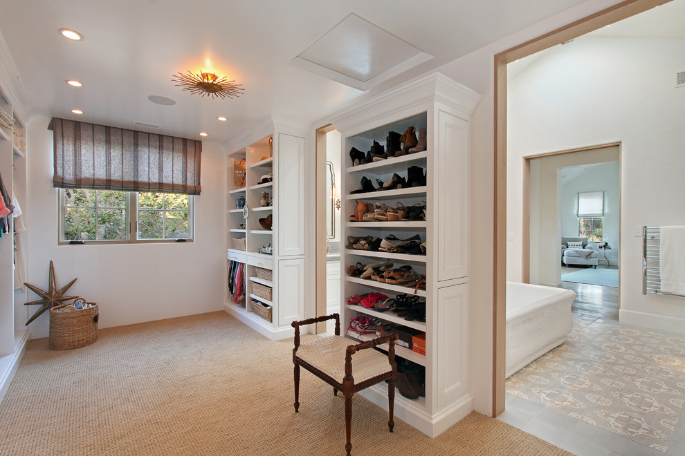 This is an example of a beach style storage and wardrobe in Orange County.