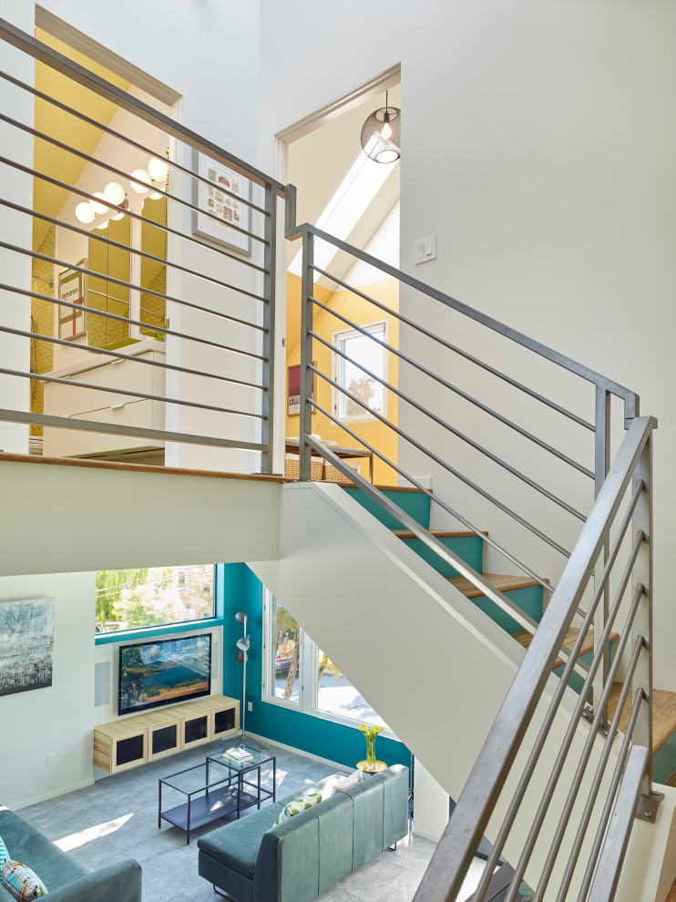Example of a trendy staircase design in San Francisco