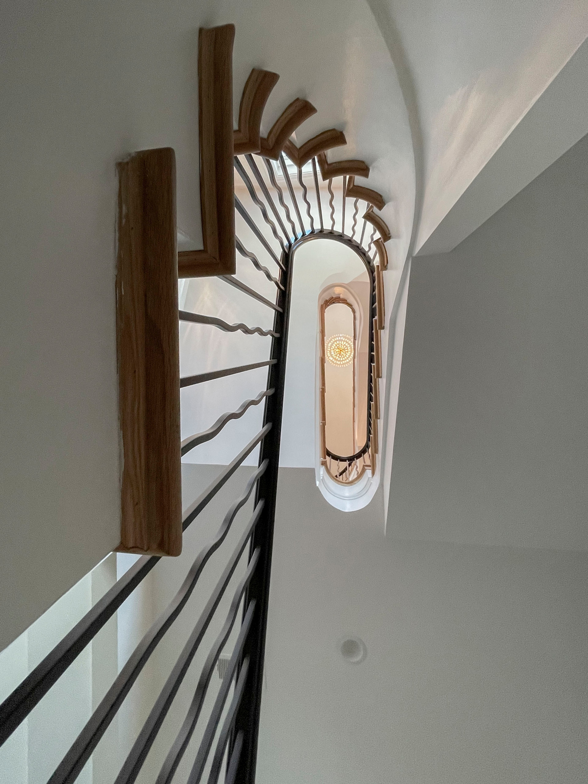 106_Modern Balustrade System Meets Traditional Winding Stairs, Aldie VA  20105