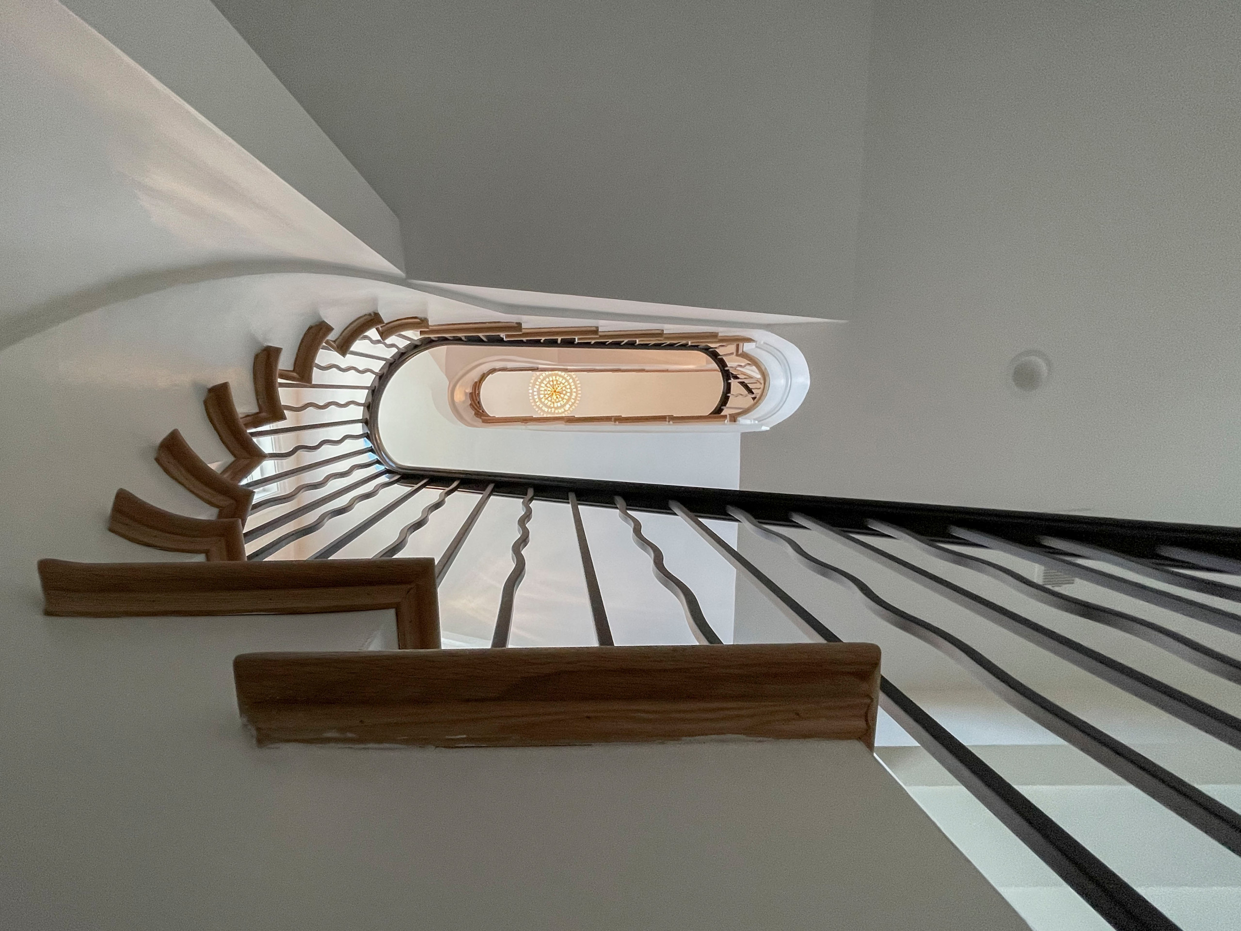 106_Modern Balustrade System Meets Traditional Winding Stairs, Aldie VA  20105