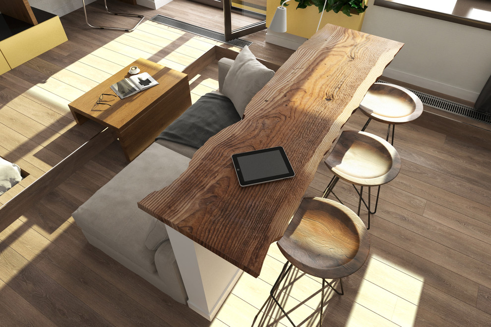 Эко-проект в современном стиле (38 кв.м).