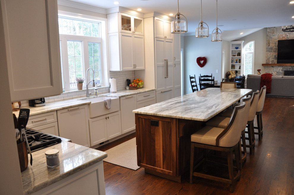 Transitional kitchen photo in Boston