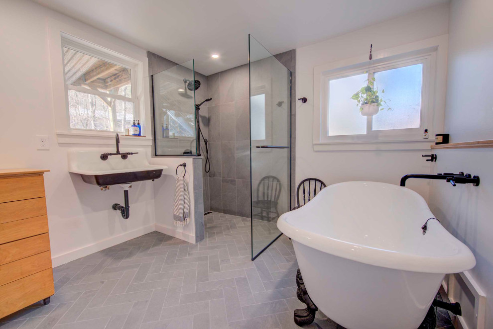 Industrial Bathroom Remodel - Shelburne Falls, MA