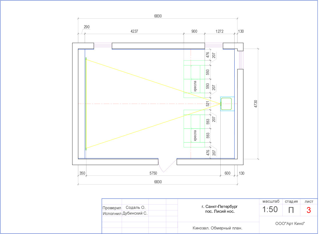 Кинозал в Лисьем Носу