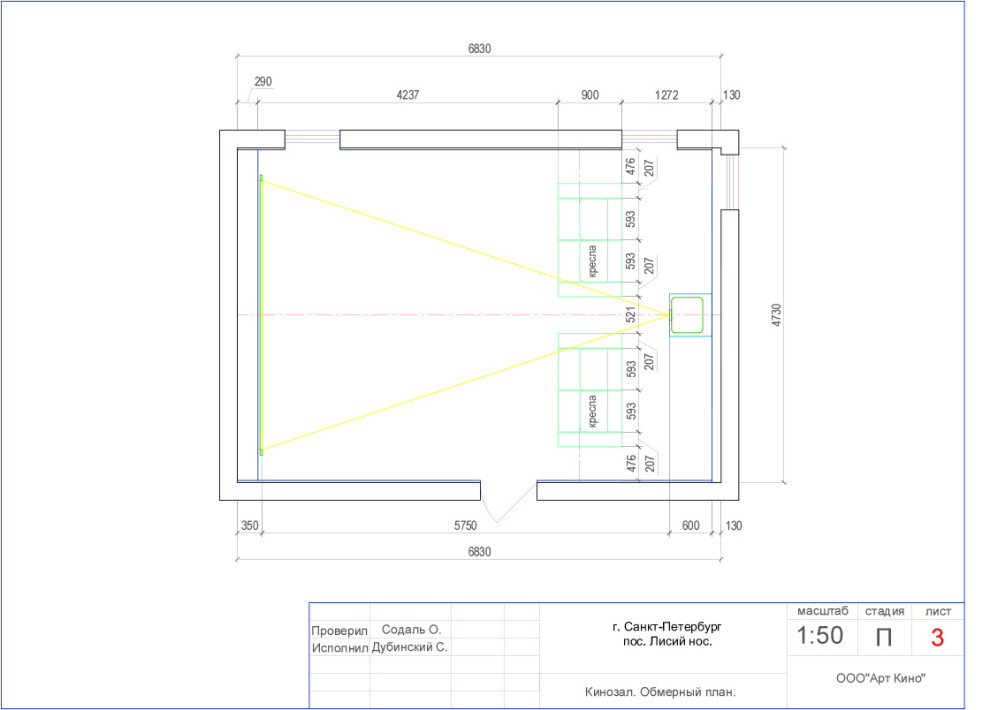 Кинозал в Лисьем Носу