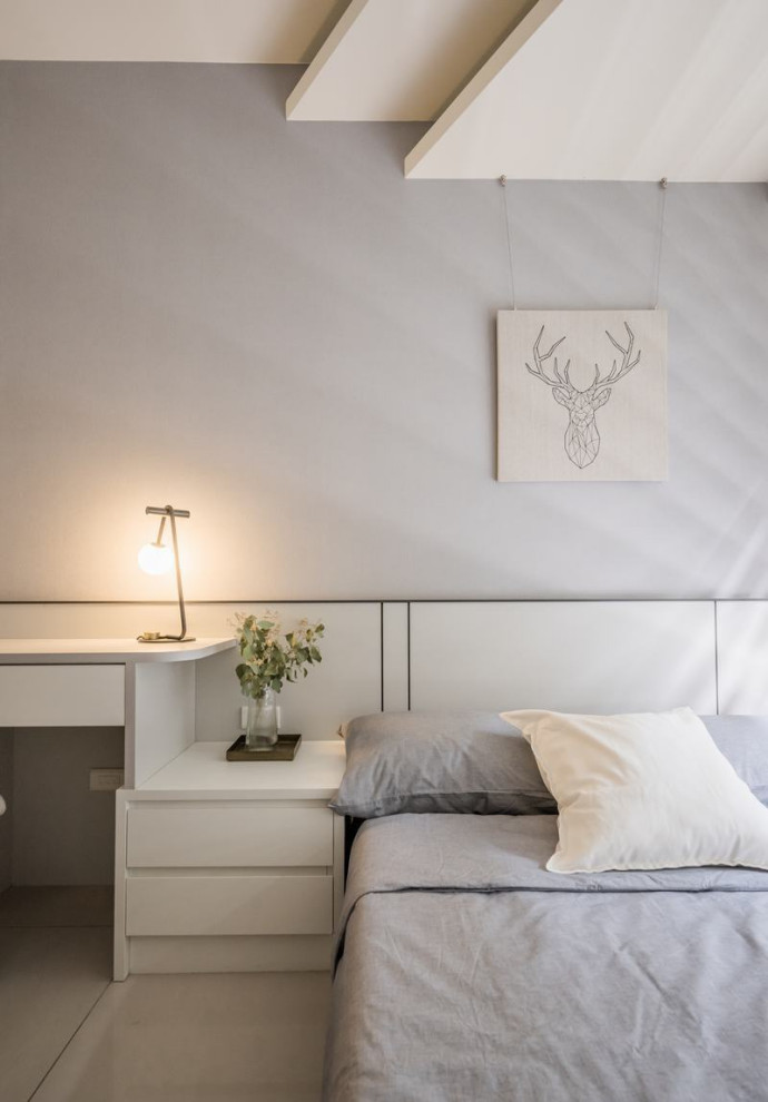 Благородные кремовые тона в современной квартире для большой семьи от L DESIGN