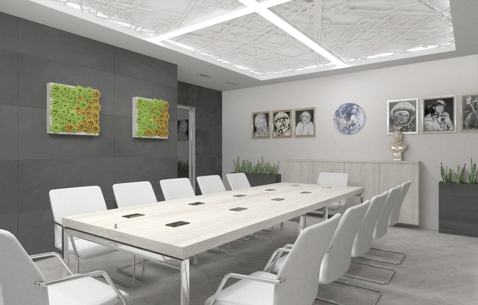 Переговорная с комнатой отдыха.