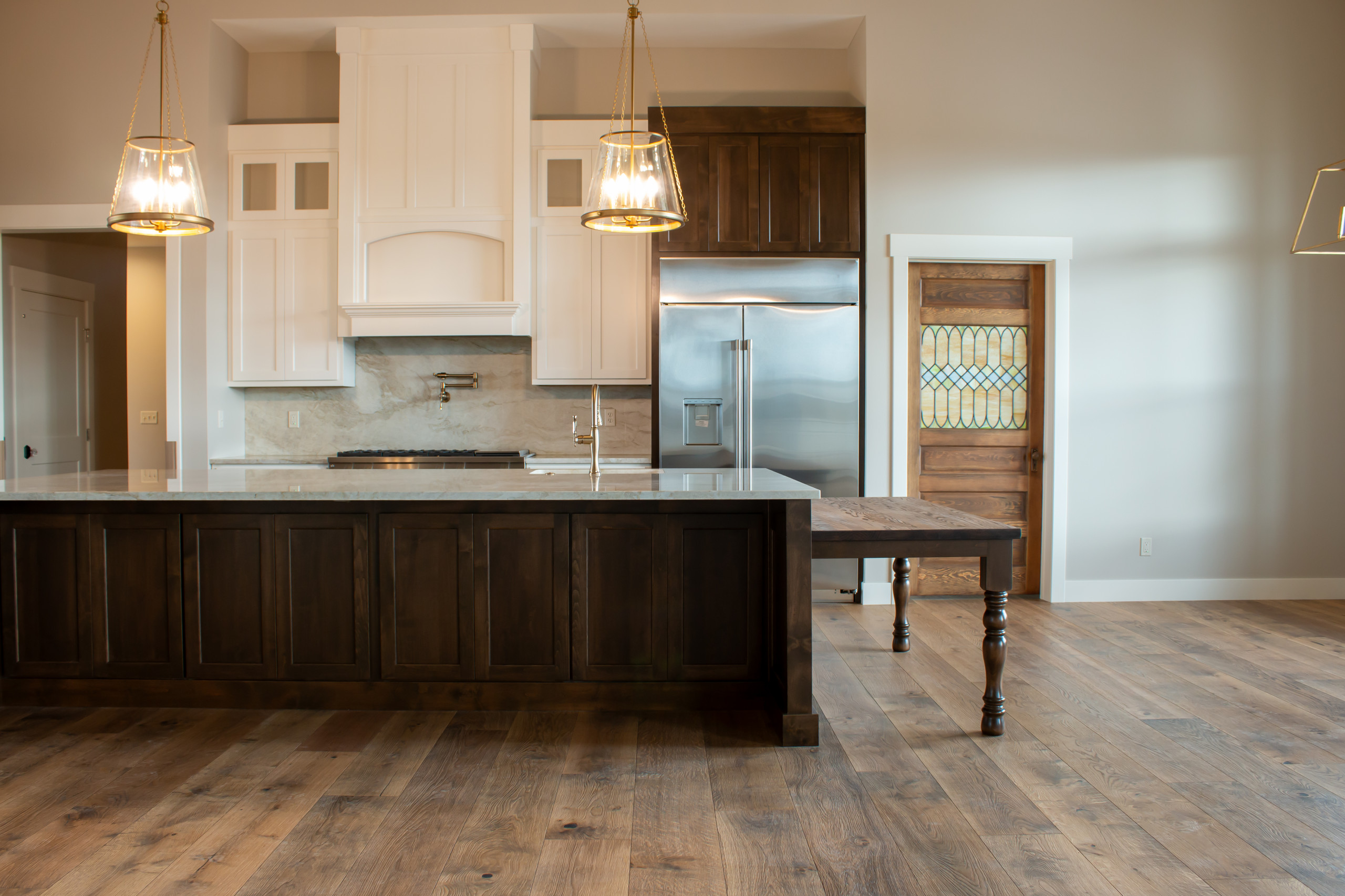 Albright Traditional Home - Living & Kitchen