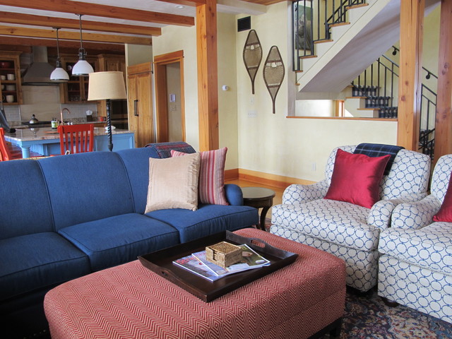 Landgrove Vermont Country Home Transitional Family Room