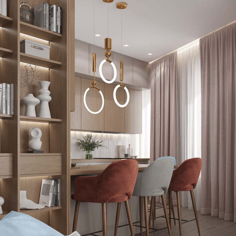 ЖК Крылья Кухня гостиная