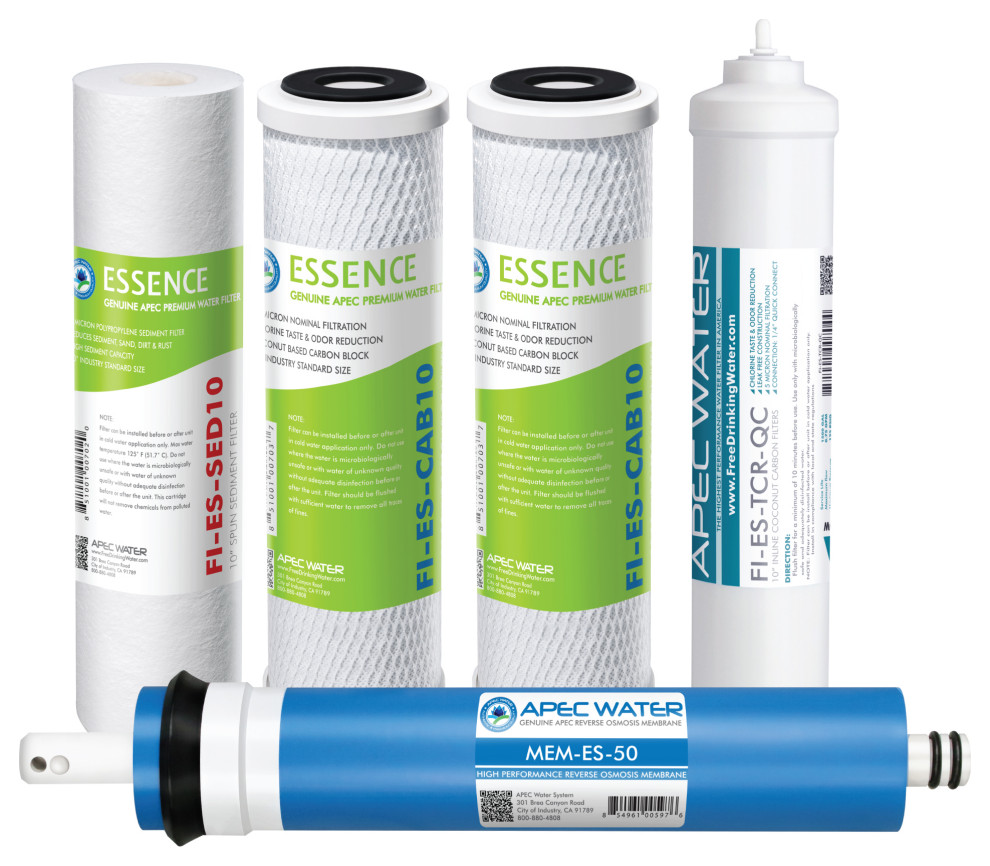 APEC 50 GPD Complete Replacement Filter Set for ROES50 (Stage 15