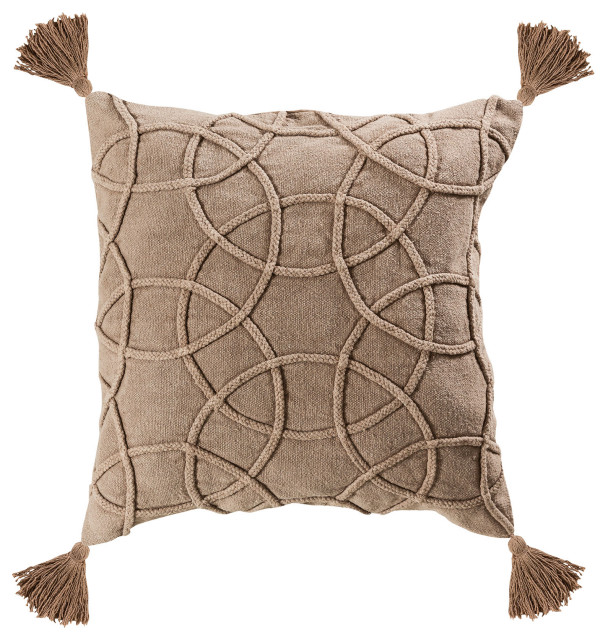 Pomeroy Centre 20 X 20 Pillow In Taupe 907869 Traditional
