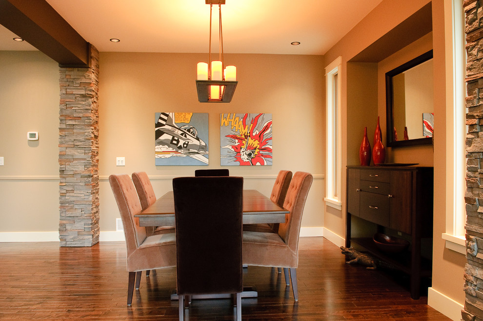 Inspiration for a transitional dining room remodel in Vancouver