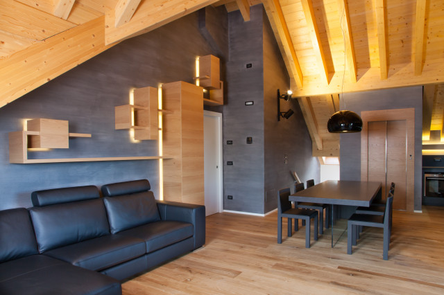 Casa di montagna P moderne-dagligstue