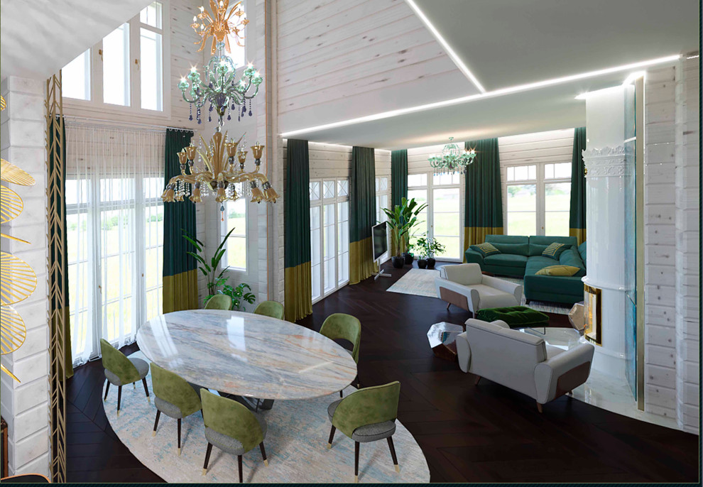 Проект загородного дома в  КРАСНОВИДОВО (ПОДМОСКОВЬЕ)