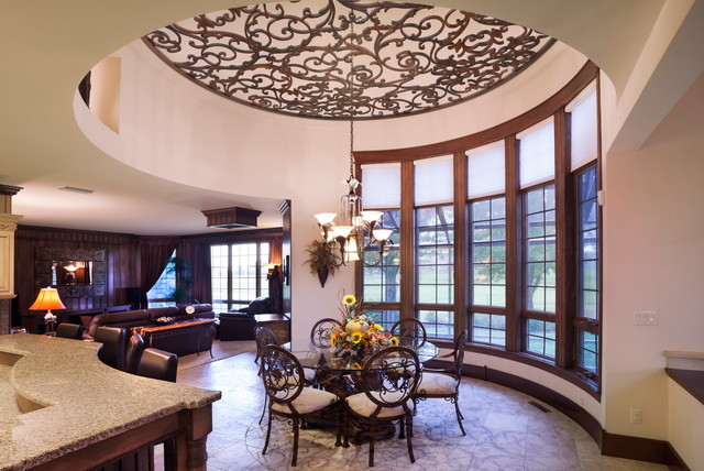 Ceiling Medallions Treatments Traditional Dining Room