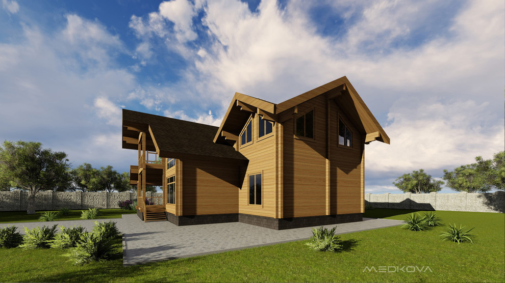 Проект деревянного дома из бруса2