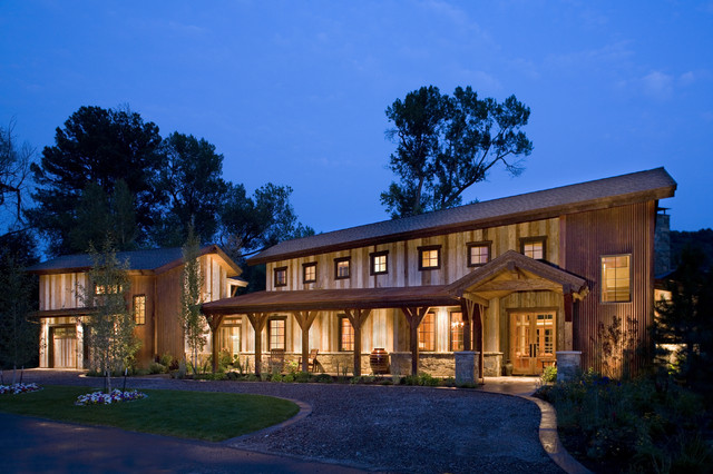 Blue Creek Ranch rustic-house-exterior