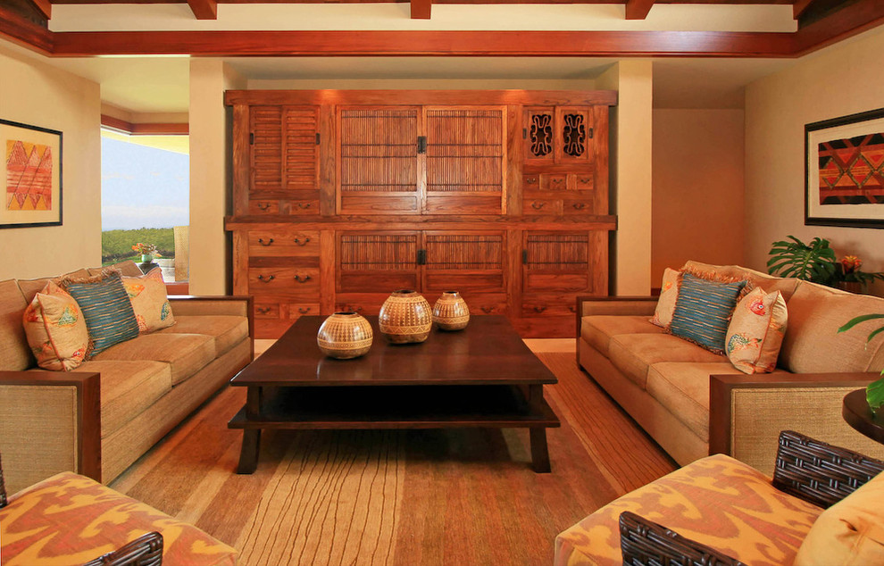 Kukio Resort Home Contemporary Living Room Hawaii by Fine