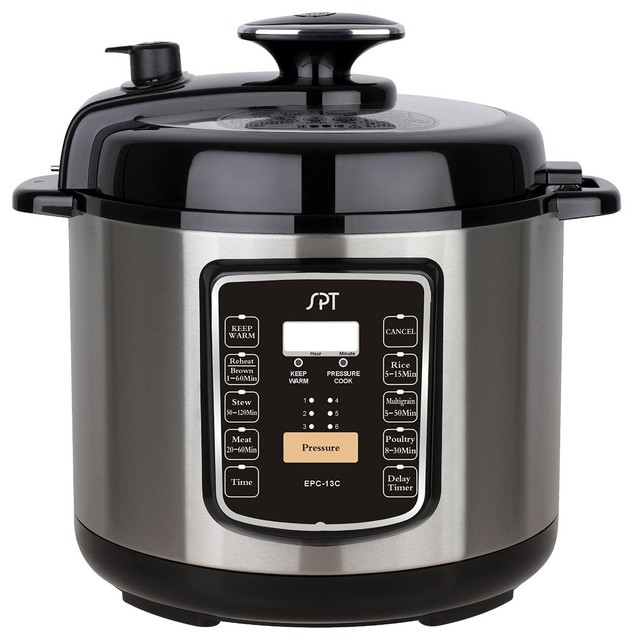 6.5Quart Stainless Steel Electric Pressure Cooker With Quick Release