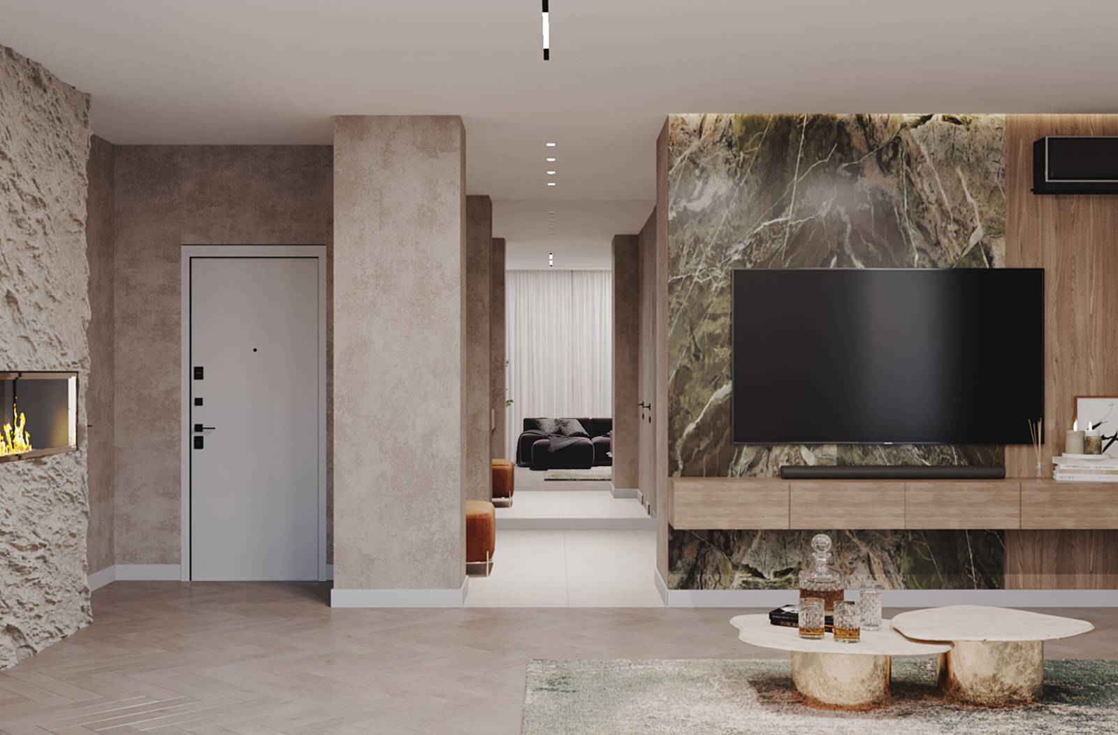 Дизайн проект апартаментов Аура