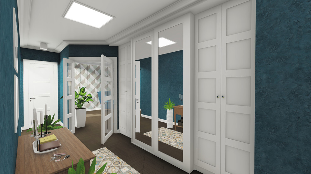 Прихожая в американско-скандинавском стиле (ленпроект, Сургут)