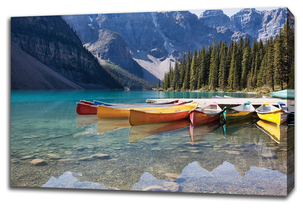 "Lake Moraine" By Brenda Carson, Giclee Print on Gallery Wrap Canvas