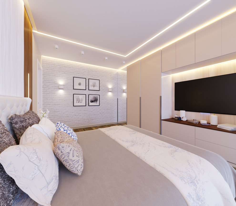 Кухня-гостиная в современном стиле