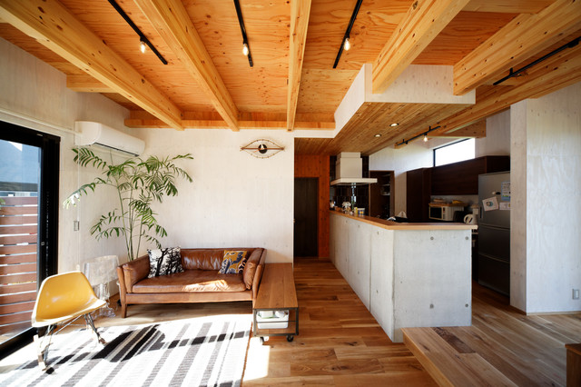 和歌山　藤田の家 mid-century-wohnbereich