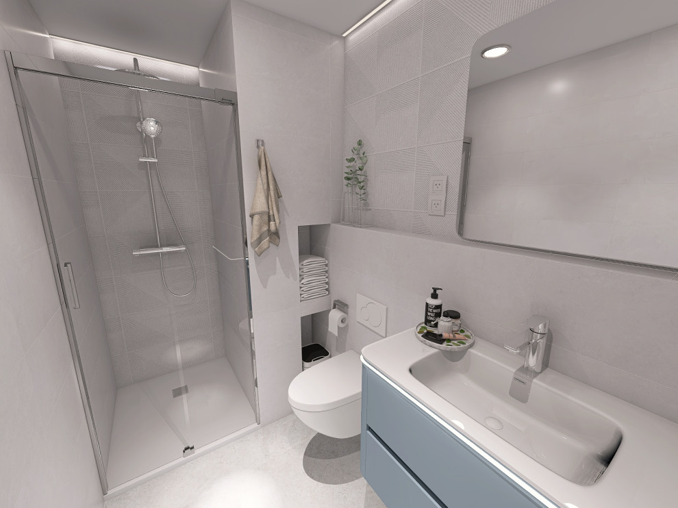 Baño pequeño - Diseño 3D