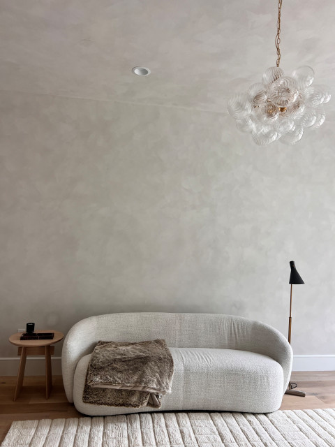 Lime Wash calido skandinavisk-dagligstue
