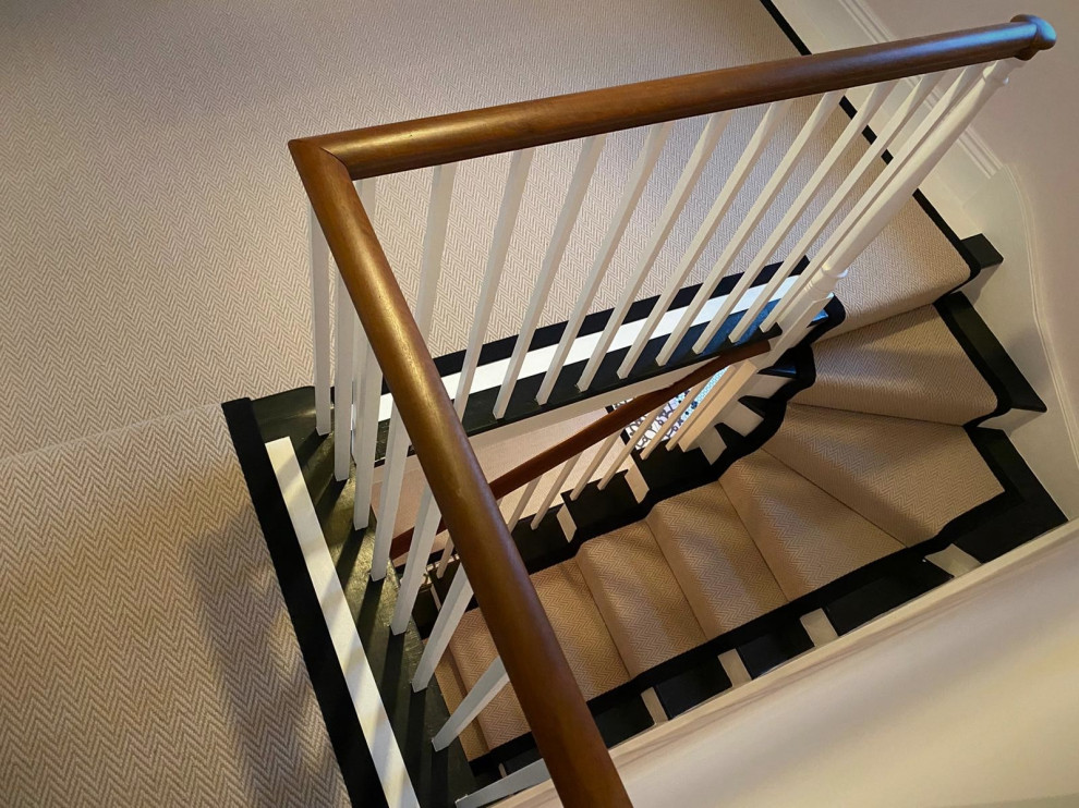 Inspiration for a mid-sized contemporary staircase in Hertfordshire.