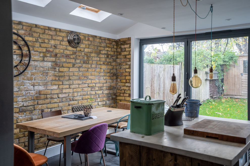 This is an example of a rustic kitchen in London.