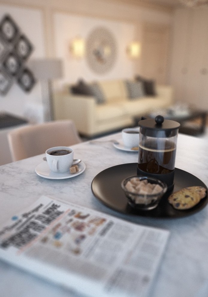 Квартира в стиле американская классика