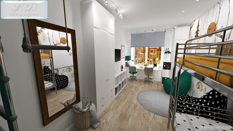 Детская комната 17 кв.м в Санкт-Петербурге