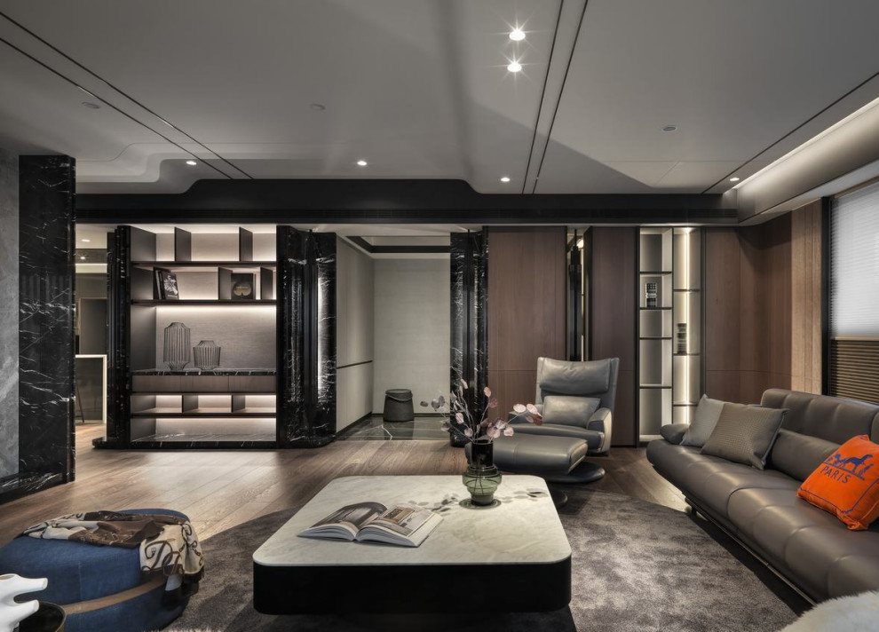 Дом холостяка - единое пространство для полноценного отдыха и работы от L DESIGN