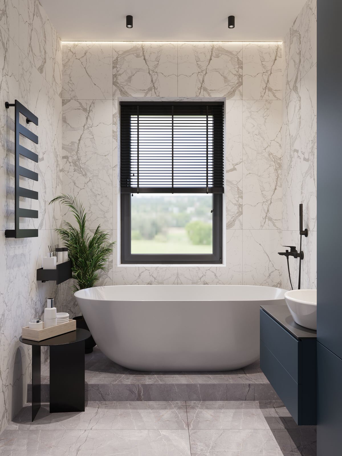 Ванная в загородном доме