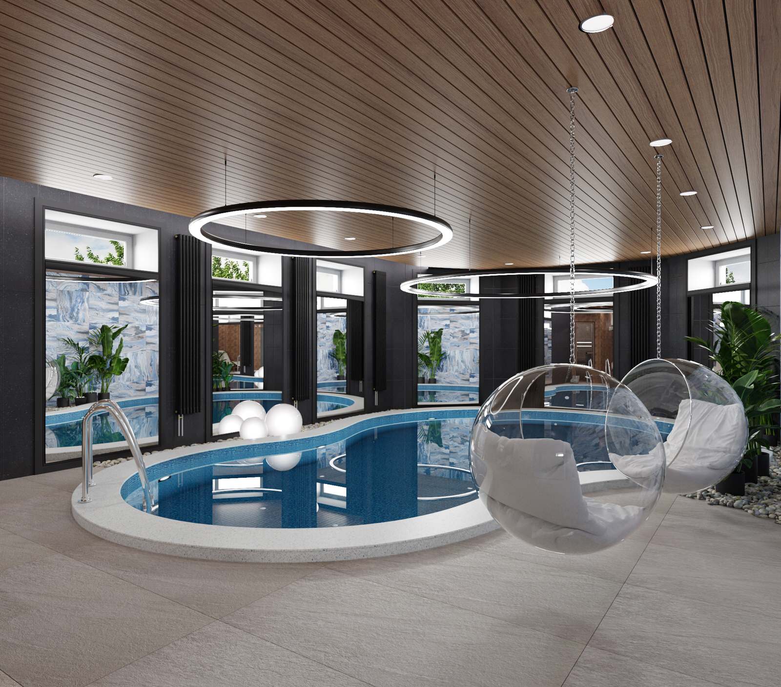 Бассейн в цоколе