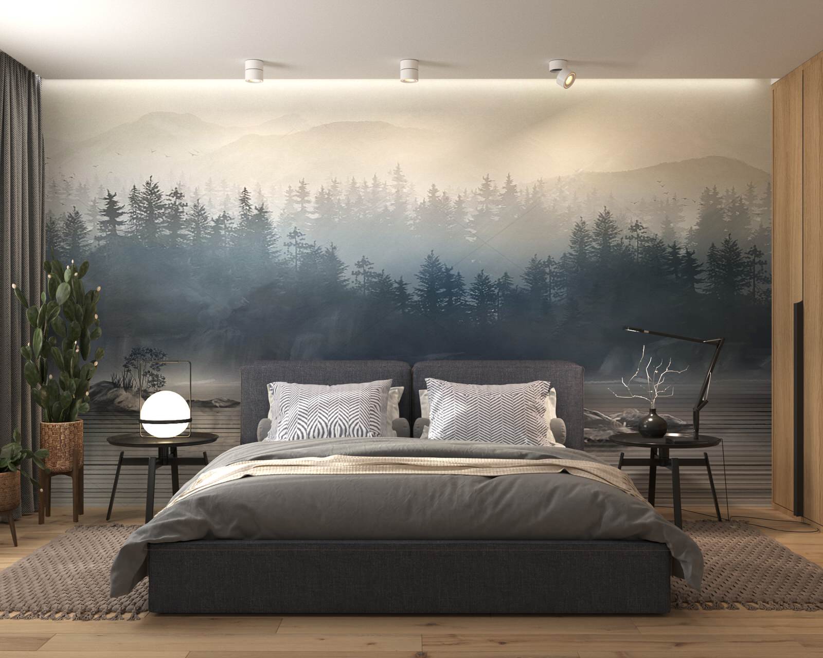 Спальня с фреской