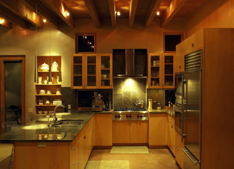 Transitional kitchen photo in Albuquerque