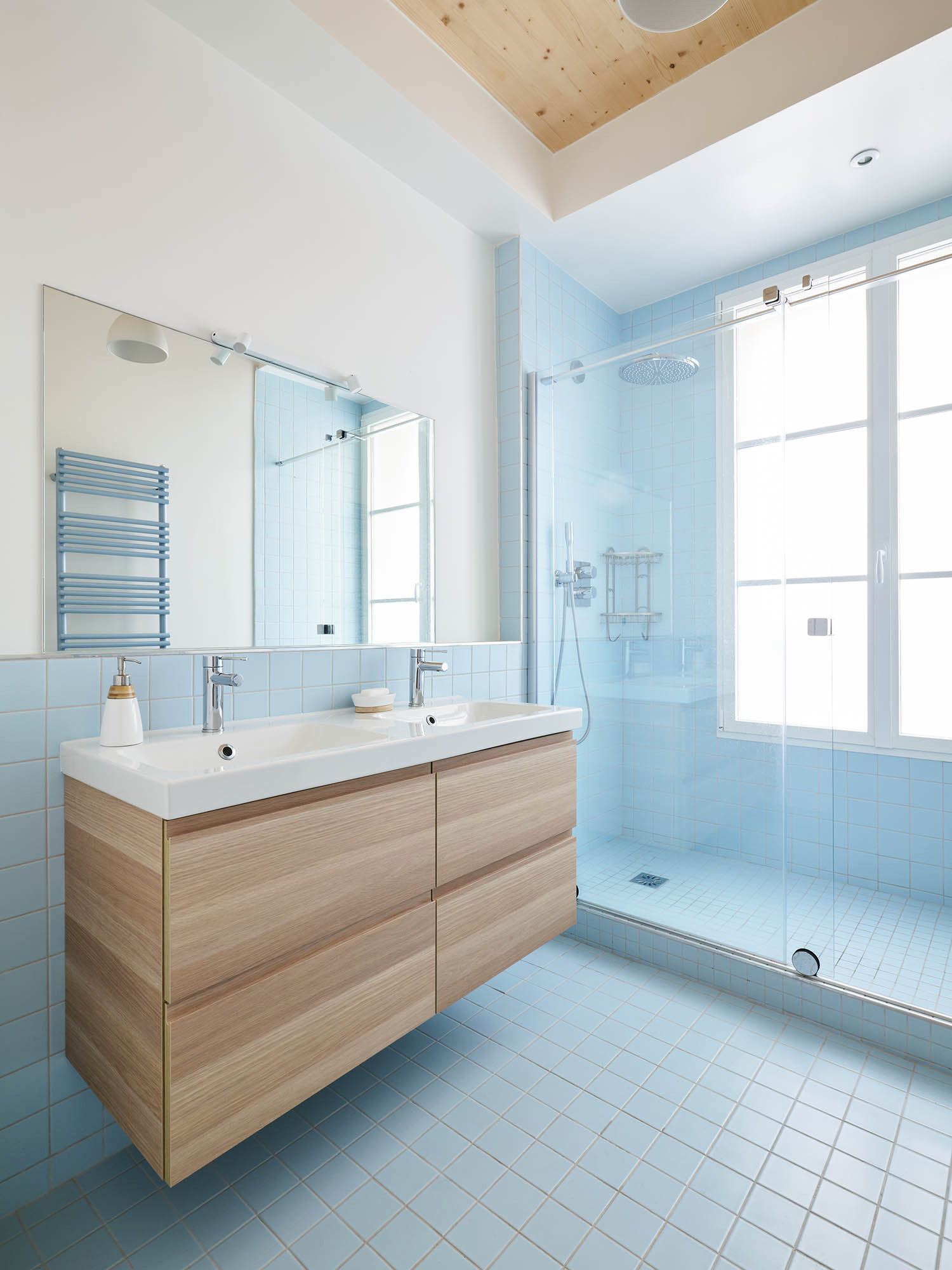 75 photos et idées déco de salles de bain avec un sol bleu - Août 2023 |  Houzz FR