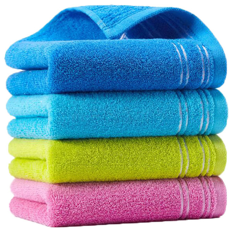 Durable Home Hotel Towel Set Soft Cotton Towels Pack Of 4 J